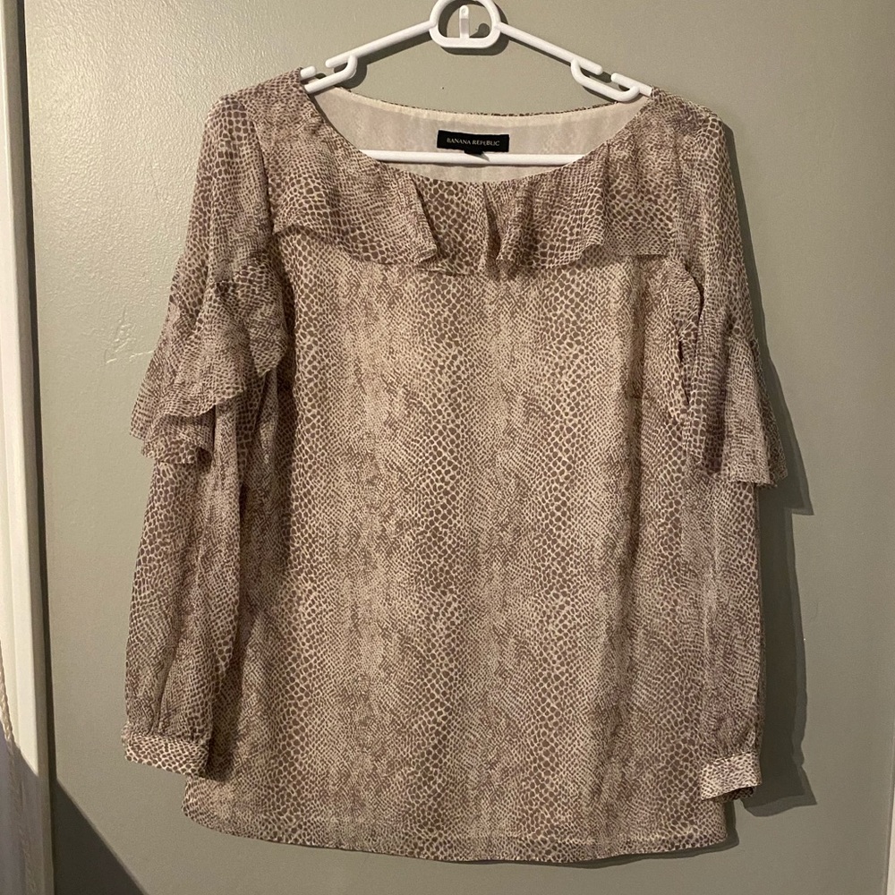 Banana Republic Snakeskin Blouse
